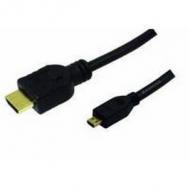 Logilink hdmi-kabel ethernet a -> micro d st / st  2.00m bk (ch0032)