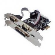 Longshine controller pcie 2x seriell 1x parallel (rs232c) retail (lcs-6322m)