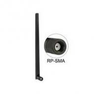 DELOCK Antenne WLAN RP-SMA 802.11 ac / a / h / b / g / n 3 - 6 dBi omni Gelenk schwarz (88900)