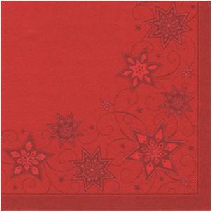 Weihnachts-Motivserviette "Just Stars", rot 82447