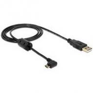 Delock usb kabel a -> micro-b 90° st/st 1.00m sw (83250)