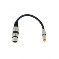 OMNITRONIC Adapterkabel XLR(F) / Cinch(M) 0,2m sw (3022075J)