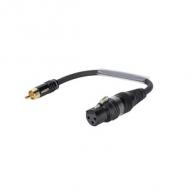 SOMMER CABLE Adapterkabel XLR(F) / Cinch(M) 0,15m sw (3030741M)