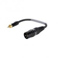 SOMMER CABLE Adapterkabel XLR(M) / Cinch(M) 0,15m sw (3030741N)