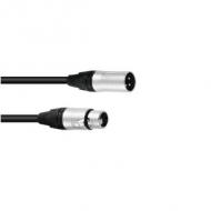 SOMMER CABLE DMX Kabel XLR 3pol 1,5m sw Neutrik (3030746Y)