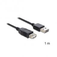 DELOCK Kabel EASY USB 2.0-A Stecker USB 2.0-A Buchse 1 m (83370)