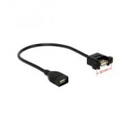 DELOCK Kabel USB 2.0 A Buchse USB 2.0 A Buchse zum Einbau 0,25 m (85105)