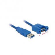 DELOCK Kabel USB 3.0 A Stecker USB 3.0 A Buchse zum Einbau 1 m (85112)