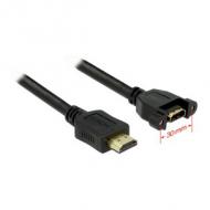 DELOCK Kabel HDMI A Stecker HDMI A Buchse zum Einbau 1 m (85102)