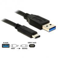 DELOCK Kabel USB 3.1 Gen 2 USB A Stecker USB Type-C Stecker 1,0 m schwarz (83870)