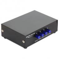 DELOCK Switch 4-port Audio / Video manuell bidirektional (87637)