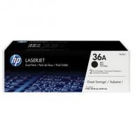 HP 36AD LaserJet Original Toner schwarz Standardkapazität 2 x 2000 Seiten 2er-Pack (CB436AD)