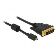 DELOCK Kabel Micro HDMI D Stecker DVI 24+1 Stecker 2 m (83586)