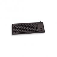 CHERRY Compact corded Trackball Keyboard USB schwarz (US) US-Englisch mit EURO Symbol (G84-4400LUBEU-2)