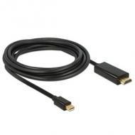 Delock displayport kabel mini dp -> hdmi st / st 3.00m schwarz (83700)