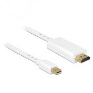 Delock displayport kabel mini dp -> hdmi st / st 1.00m weiß (83706)