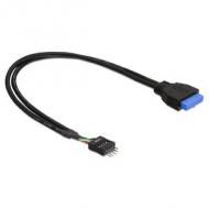 Delock usb3.0 kabel  pinheader 19pin -> 8pin bu / st 0.4 (83791)