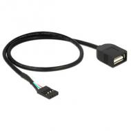 Usb kabel delock pinheader 4pin - a bu / bu 0.40m (83825)