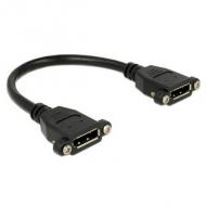 Displayport kabel delock dp - dp bu / bu 0.25m schwarz (85113)