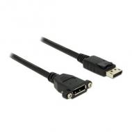 Delock displayport kabel dp -> dp st / bu 1.00m schwarz (85114)