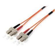 Equip lwl patchkabel sc / sc9 / 125u   os2 10,00m gelb lsoh polybeutel (253336)