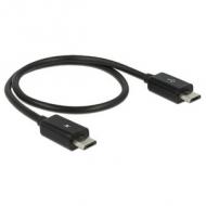 DELOCK Kabel USB Power Sharing Micro Stecker Stecker 0,3 m schwarz (83570)