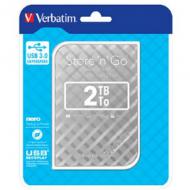 VERBATIM Store n Go 6,35cm / 2,5Zoll GEN2 2TB USB3.0 silver (53198)