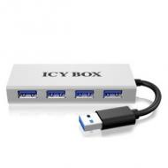 Hub  4-port icybox usb 3.0 ib-ac6104 mit usb 3.0 kabel (si) (ib-ac6104)