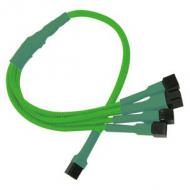 Kabel nanoxia 3-pin auf 4 x 3-pin adapter, 30 cm, neon-grün (nx34a30ng)