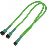 Kabel nanoxia 3-pin y-kabel, 30 cm, neon-grün (nx3py30ng)