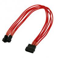 Kabel nanoxia 4-pin auf 2 x 3-pin, single, 30 cm, rot (nx42a30r)