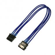 Kabel nanoxia 4-pin verlängerung, 30 cm, single, blau (nx4pv3eb)