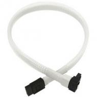 Kabel nanoxia sata 6gb / s kabel abgewinkelt 30 cm, weiß (nxs6g3w)
