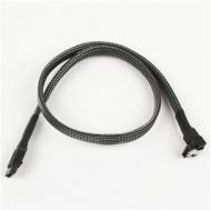 Kabel nanoxia sata 6gb / s kabel abgewinkelt 60 cm, carbon (nxs6g6c)