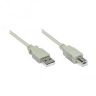 Digitus usb 2.0 anschlusskabel typ a- b st / st     1.8m weiss (ak-300102-018-e)