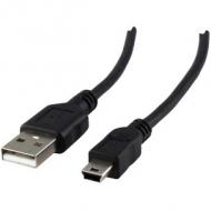 Schwaiger usb-kabel 2.0 st. a->2.0 mini b      1,80m schwarz (ck1522533)