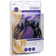 Schwaiger hdmi-kabel 3,0m hq schwarz / gewebe (hdmhq30531)