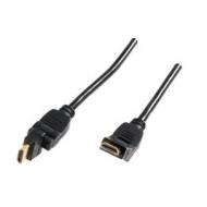 Schwaiger hdmi-kabel hdmi kabel 2,0m 2x360° schwarz (hdms360533)