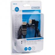 Schwaiger hdmi-kabel 2 x 360° 1,5 m  schwarz (hdms360s533)