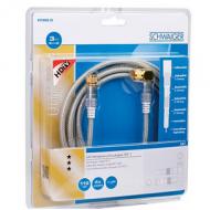Schwaiger sat empfngerkabel 110 db 3,0m 1x 90 transparent (kvcwhd30532)