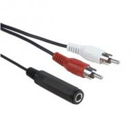 Schwaiger adapterkabel stereo 3,5mm bu -> 2x cinch ste 0,2m (tfs2002533)