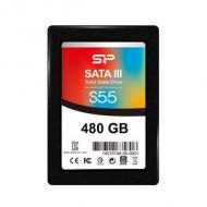 Ssd 480gb  silicon power 2.5" sataiii s55 3d nand black (sp480gbss3s55s25)