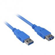 Sharkoon kabel usb 3.0 verlängerung  1,0m           blau (4044951010875)
