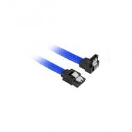 Sharkoon kabel   sata iii 90° sleeve  0,60m         blau (4044951016587)