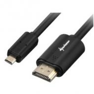 Sharkoon kabel hdmi -> micro hdmi 4k 1m schwarz (4044951017966)