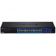 Trendnet switch 28 port gbit managed websmart 19" 10gsfp+ (teg-30284)