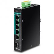 Trendnet industrie switch 5 port gbit unman. l2 poe+ metall (ti-pg541)