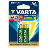 VARTA Professional Ready AA Mignon Akku 5716 2.600 mAh 2er-Blister Einsatzbereich: Digitalcamera, MP3 Player, Blitzlicht (05716101402)