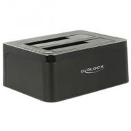 DELOCK Dockingstation SATA USB3.0 DUAL mit Clone Funktion (62661)