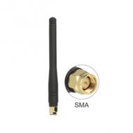 DELOCK Antenne ISM 433mHz SMA 2,5 dBi omni flexibel schwarz (88914)